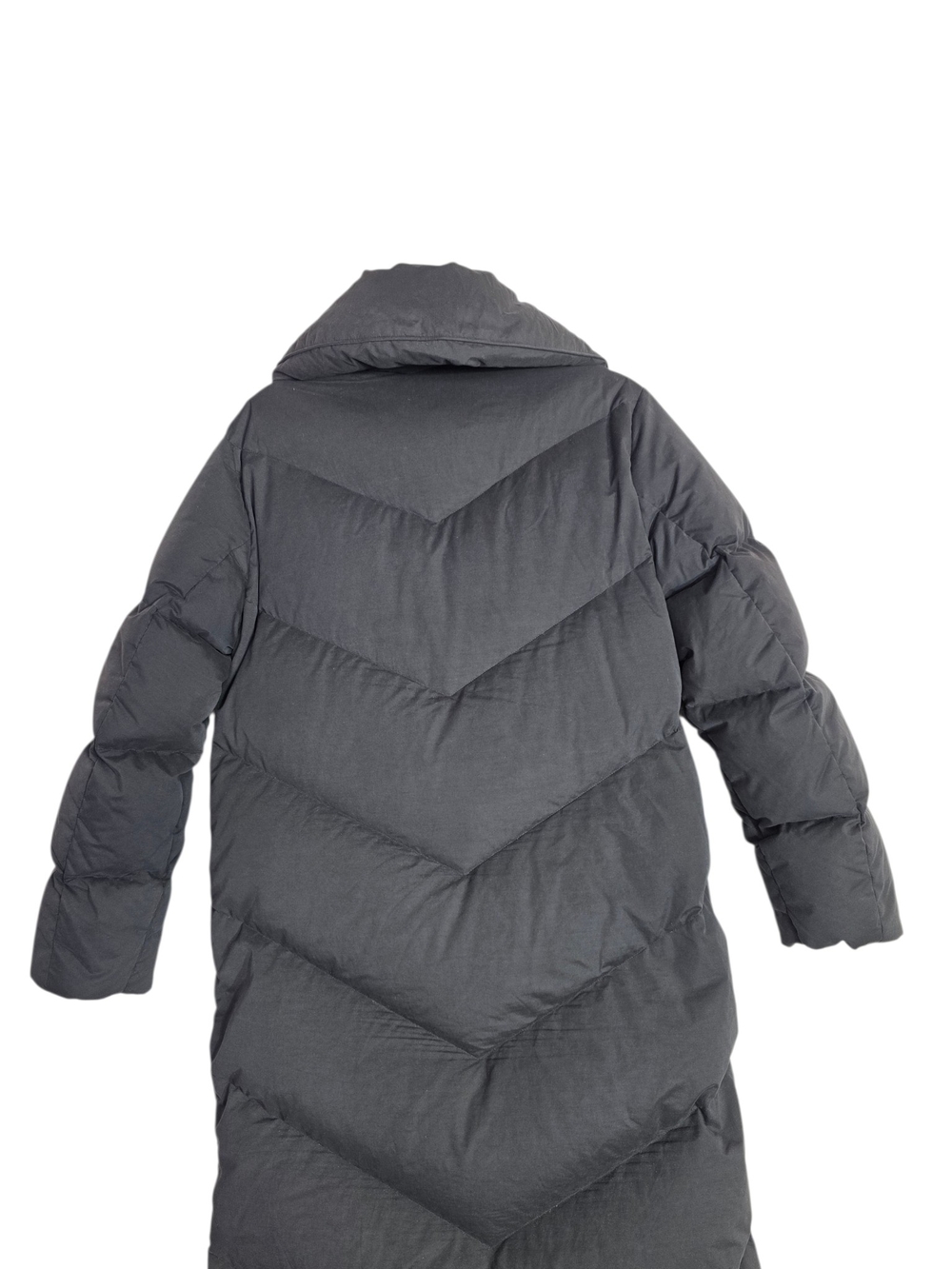 Wilfred Duvet Long Down filled Black Puffer Coat - Picture 4 of 13